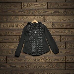 GUESS Women's Black Hooded Puffer Jacket